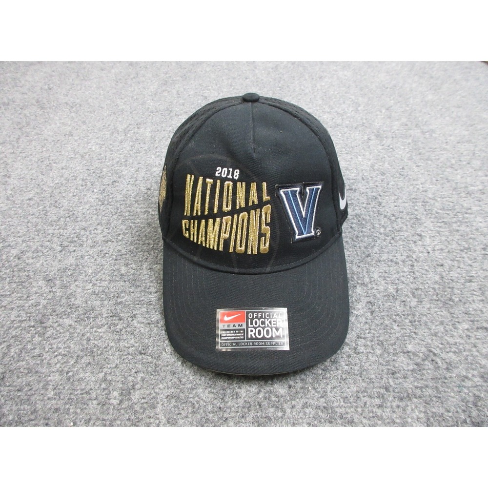 Villanova Wildcats Hat Cap Strap Back Mens One Size Black NCAA Basketball Nike